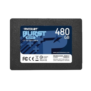Ssd Sata3 480 Gb Patriot Burst Elite Pbe480Gs25Ssdr, Lê: 450 Mb/S, Grava: 320 Mb/S