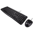 Miniatura de Kit Teclado E Mouse Com Fio Logitech Mk120, Resistente À Água, 1000Dpi, Preto, Abnt2, 920-004429