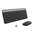 Imagem 1 de Kit Teclado E Mouse Sem Fio Logitech Mk470, Preto e Cinza, Wireless, Layout Us, 920-009268