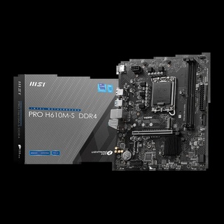 Placa Mãe 1700 12ª, 13ª, 14ª Geração Msi H610M-S, Ddr4 64Gb, Nvme, Hdmi, Preta