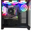 Imagem 2 de Gabinete Gamer Kmex Cg-02J1 Ghost Shark, Sem Fonte, Sem Fan, Led Rgb, Preto, Lateral De Vidro