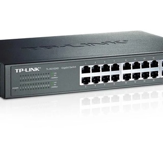 Switch 24 Portas Tp-Link Tl-Sg1024D, Gigabit 10/100/1000 Mbps, Rack