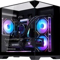 Gabinete Gamer Kmex Cg-K3D3 Visão Infinita, Sem Fonte, Sem Fan, Lateral De Vidro, Preto