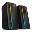 Imagem 1 de Caixa De Som Gamer Redragon Calliope Gs580, Áudio 2.0, 2Watts x5, Usb + 3.5Mm, Rgb, Preto