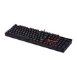 Imagem 1 de Teclado Gamer Usb Mecânico Redragon Mitra, Preto, Switch Blue, Led Vermelho, Abnt2, K551-1 Pt-Blue