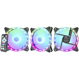 Kit Fan Cooler Argb, Kmex Aabd, 3 Fans 120 Mm + Cont Remoto, Aabdk136Ftikb0X, Branco