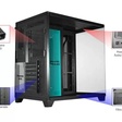 Imagem 5 de Gabinete Gamer Kmex Cg-02J1 Ghost Shark, Sem Fonte, Sem Fan, Led Rgb, Preto, Lateral De Vidro