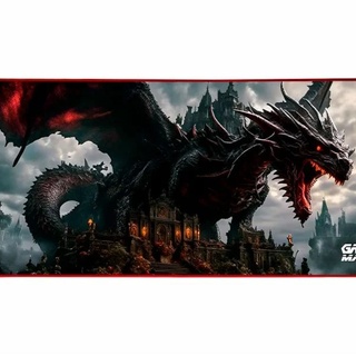 Mousepad Gamer Kmex FX-XFXX7935303 Dragon Dynasty, 80x35 Cm, Borda Costurada