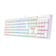 Miniatura de Teclado Gamer Usb Mecânico Redragon Surara Pro, Branco, Switch Blue, Rgb, Abnt2, K582W-Rgb-Pro