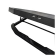 Imagem 3 de Base Notebook C3Tech Nbc-100Bk, 17", Preto, Usb 2.0, 4 Fans, Controle Velocidade, Led Azul