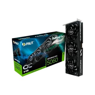 Placa De Vídeo Geforce Ddr7 08Gb/128 Bits Rtx 5060 Palit, 3 Fans, Dp, Hdmi, Ne75060T19P1-Gb2063S, Preta