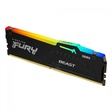 Imagem 1 de OPENBOX - Memória Desktop Ddr5 08Gb/5200 Mhz Kingston Fury Beast, Rgb, Cl 36, 1.25V, Kf552C36Bbea-8, Preta