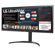 Imagem 1 de Monitor Gamer Led 34", 075Hz, 5Ms, Lg 34Wp550, Ips, Ultrawide, Full Hd, 2Hdmi, Headphone Out, Aj. Altura, Preto