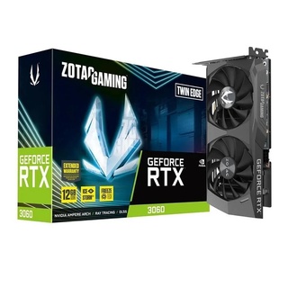 OPENBOX - Placa De Vídeo Geforce Ddr6 12Gb/192 Bits Rtx 3060 Zotac, 2 Fans, Dp, Hdmi, Zt-A30600E-10M, Preta