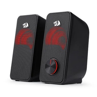Caixa De Som Gamer Redragon Stentor Gs500, Áudio 2.0, 2Watts x5, Usb, Led Vermelho, Preto