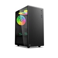OPENBOX - Gabinete Gamer C3Tech Mt-G200Bk, Sem Fonte, 3 Fans, Rgb, Preto, Lateral De Vidro