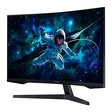Imagem 1 de Monitor Gamer Led 32", 165Hz, 1Ms, Samsung Curvo Odyssey G5 Ls32Cg552Elmzd, Va, Qhd, Dp, Hdmi, Vesa, Preto