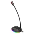 Imagem 1 de Microfone Condensador Redragon Stix Gm-99, Usb, Pedestal Rgb, Preto