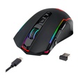 Imagem 3 de Mouse Gamer Redragon M910-Ks Ranger Lite, 8.000 Dpi, Rgb, 9 Botões, Sensor Paw3104, Wireless e Usb, Preto