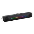 Imagem 1 de Soundbar Gamer C3tech Sb-50Bk, Rgb, Áudio 2.0, 3Watts x2, P2 + Usb, Preta