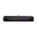 Soundbar Gamer C3tech Sb-50Bk, Rgb, Áudio 2.0, 3Watts x2, P2 + Usb, Preta