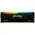 Memória Desktop Ddr4 16Gb/3200 Mhz Kingston Fury Beast, Rgb, Cl 16, 1.35V, Kf432C16Bb12A-16, Preta