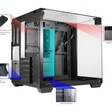 Imagem 5 de Gabinete Gamer Kmex Cg-01X2 Visão Infinita II, Sem Fonte, Sem Fan, Lateral De Vidro, Preto