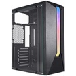 Miniatura de Gabinete Gamer Kmex Cg-04Ah Bifrost VII, Sem Fonte, Sem Fan, Led Rgb, Preto, Lateral De Vidro