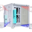 Imagem 4 de Gabinete Gamer Aquário Kmex Cg-W415 Micro White IV, Sem Fonte, Sem Fan, Lateral De Vidro, Branco
