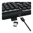 Imagem 4 de Teclado Gamer Usb Membrana Redragon Netherbane Pro, Preto, Rgb, Wi-fi, Bt, Usb-C, Abnt2, K521Rgb-Ks