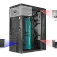 Imagem 4 de Gabinete Gamer Kmex Cg-04Ah Bifrost VII, Sem Fonte, Sem Fan, Led Rgb, Preto, Lateral De Vidro