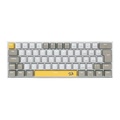 Teclado Gamer Usb Mecânico Redragon Lakshmi, Amarelo/Branco/Cinza, Switch Brown, Branco, Abnt2, K626-Yl-Wt-Gy