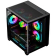 Imagem 1 de Gabinete Gamer Aquário Kmex Cg-L4Re Curva Micro, Sem Fonte, Sem Fan, Lateral De Vidro, Preto
