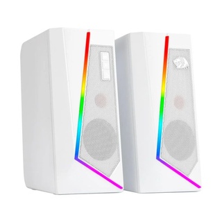 Caixa De Som Gamer Redragon, Anvil Gs520W, 5Watts x2, Áudio 2.0, P2, Usb, Rgb, Branco