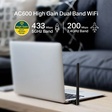 Imagem 2 de Adaptador Sem Fio Tp-Link Archer T2U Plus Ac600, Wireless, Dual Band 2.4/5 Ghz, 633 Mb/s, Usb 2.0