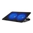 Imagem 2 de Base Notebook C3Tech Nbc-50V2Bk, 15.6", Preto, Usb 2.0, 2 Fans 12X12 Cm, Led Azul