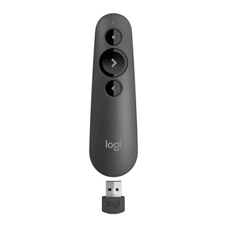 Apresentador Logitech R500S, Sem Fio, Com Laser Point Vermelho 20M, Preto, 910-006518