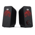 Imagem 1 de Caixa De Som Gamer Redragon Stentor Gs500, Áudio 2.0, 2Watts x5, Usb, Led Vermelho, Preto