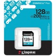 Miniatura de Cartão de Memória 128 Gb Kingston Canvas Go Plus, Sd, Classe 10, V30, Sdg4/128Gb
