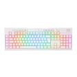 Imagem 2 de Teclado Gamer Usb Mecânico Redragon Brahma Pro, Branco, Switch Brown, Rgb, Abnt2, K586W-Rgb-Pro-Pt-Brown