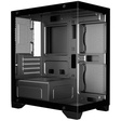 Imagem 2 de Gabinete Gamer Kmex Microposeidon II Cg-01F9, Sem Fonte, Sem Fan, Preto, Lateral De Vidro
