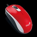 Mouse Usb Genius Dx-110, 1.000 Dpi, Básico, Vermelho