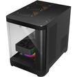 Imagem 3 de Gabinete Gamer Kmex Cg-01ag Aqua Curva, Sem Fonte, Sem Fan, Lateral De Vidro, Preto