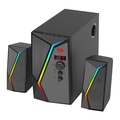 Caixa De Som Gamer Redragon Anvil Gs520-Pro, Áudio 2.1, 5Watts x2 + 15Watts x1, Rca, Usb, Rgb, Preto