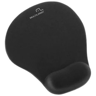 Mousepad Multilaser Ac024, Ergonômico, Apoio em Gel, 19,5 Cm X 23,5 Cm, Preto