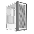 Gabinete Gamer Bluecase Bg-050 X-Frame, Sem Fonte, 3 Fans, Argb, Branco e Cinza, Lateral De Vidro