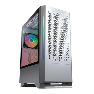 Gabinete Gamer Cougar 3851C60.0002 Mx430 Air, 3 Fans, Rgb, Sem Fonte, Vidro Temperado, Branco