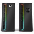 Imagem 3 de Caixa De Som Gamer Redragon Calliope Gs580, Áudio 2.0, 2Watts x5, Usb + 3.5Mm, Rgb, Preto