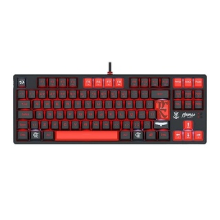Teclado Gamer Usb Mecânico Redragon Flamengo Nation, Preto, Switch Brown, Vermelho e Branco, Abnt2, Fl576