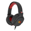 Miniatura de Headset Gamer Redragon Nireus H399-Rgb, Usb, Preto com Vermelho